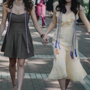 REVOLVE Yellow Floral Midi Dress